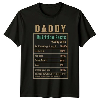Papa Nährwertangaben % Täglich Herren T-Shirt Papa Humor Vatertag Geschenk für Ihn