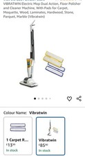 VIBRATWIN Electric Mop Dual Action, Floor Polisher and Cleaner Machine