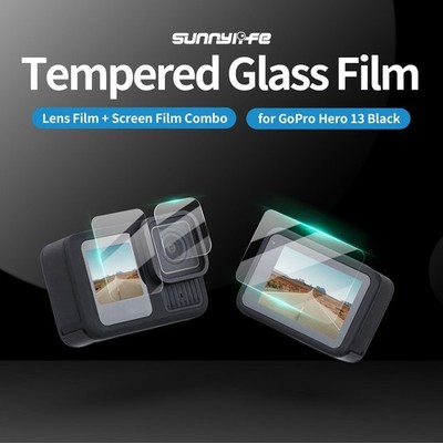 Sunnylife Precision-Cut Tempered Glass for Hero13 Black Lens 98 65 16mm