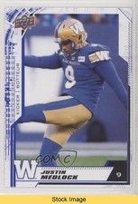 2020 Upper Deck CFL Blue Justin Medlock #95 READ r6v