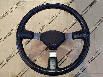 JDM Toyota AE86 Levin Trueno Genuine Leather Steering Wheel Excellent Condition