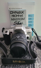 MINOLTA AF DYNAX 404si MAXXUM STsi 35mm Film 28-90mm CAMERA w/Lens Strap Tested