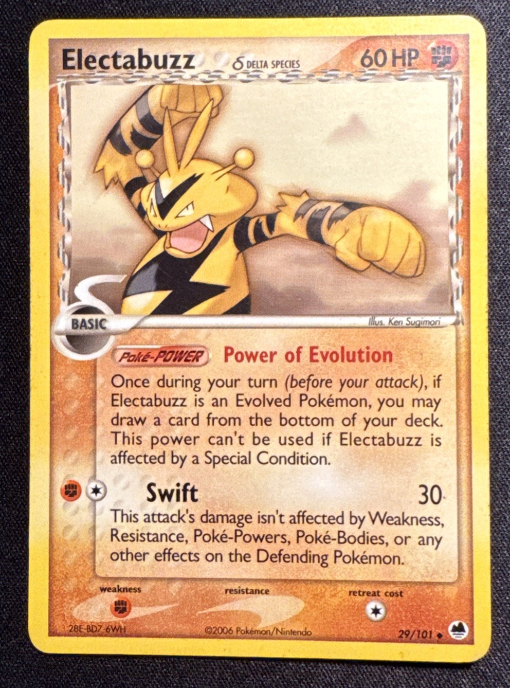 Electabuzz (Delta Species) 29/101 Uncommon Dragon Frontiers Pokémon Card NM