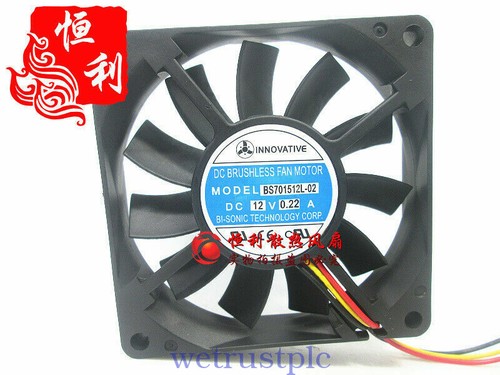 1PC INNOVATIVE BS701512L-02 7CM 7015 12V 0.22A computer CPU cooling fan - 第 1/2 張圖片