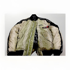 Reputation taylor swift Bomber Jacket Full Zip Band Collar XS