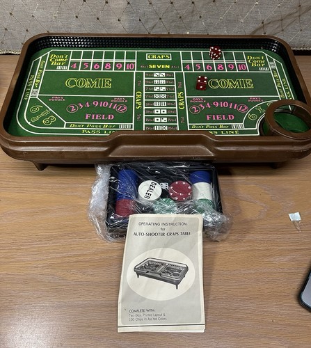 Vintage Waco Auto-Shooter Craps Table Dice Roller Toy Japan Complete Working