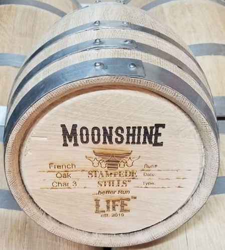5 LITER (1.3 Gal) FRENCH OAK BARREL Tequila Rum Whiskey Moonshine MEDIUM CHAR #3
