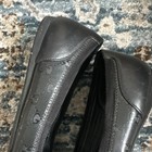Gucci Black Leather Ballet Flats Women's 7.5 Logo Accent Comfort Slip On Shoes — photo 4