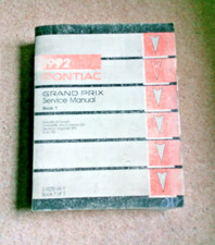 GM Classic American Spares 1992 Pontiac Grand Prix GENUINE Service Manual Book 1