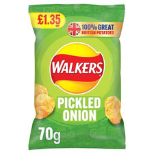 Walkers Crisps 6 Flavours 70g | Ready Salted, Cheese & Onion, Salt & Vinegar