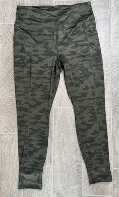 Reebok Capri Exercise Pants Womens XL Fitness Workout Yoga Jogging Pockets Lined
