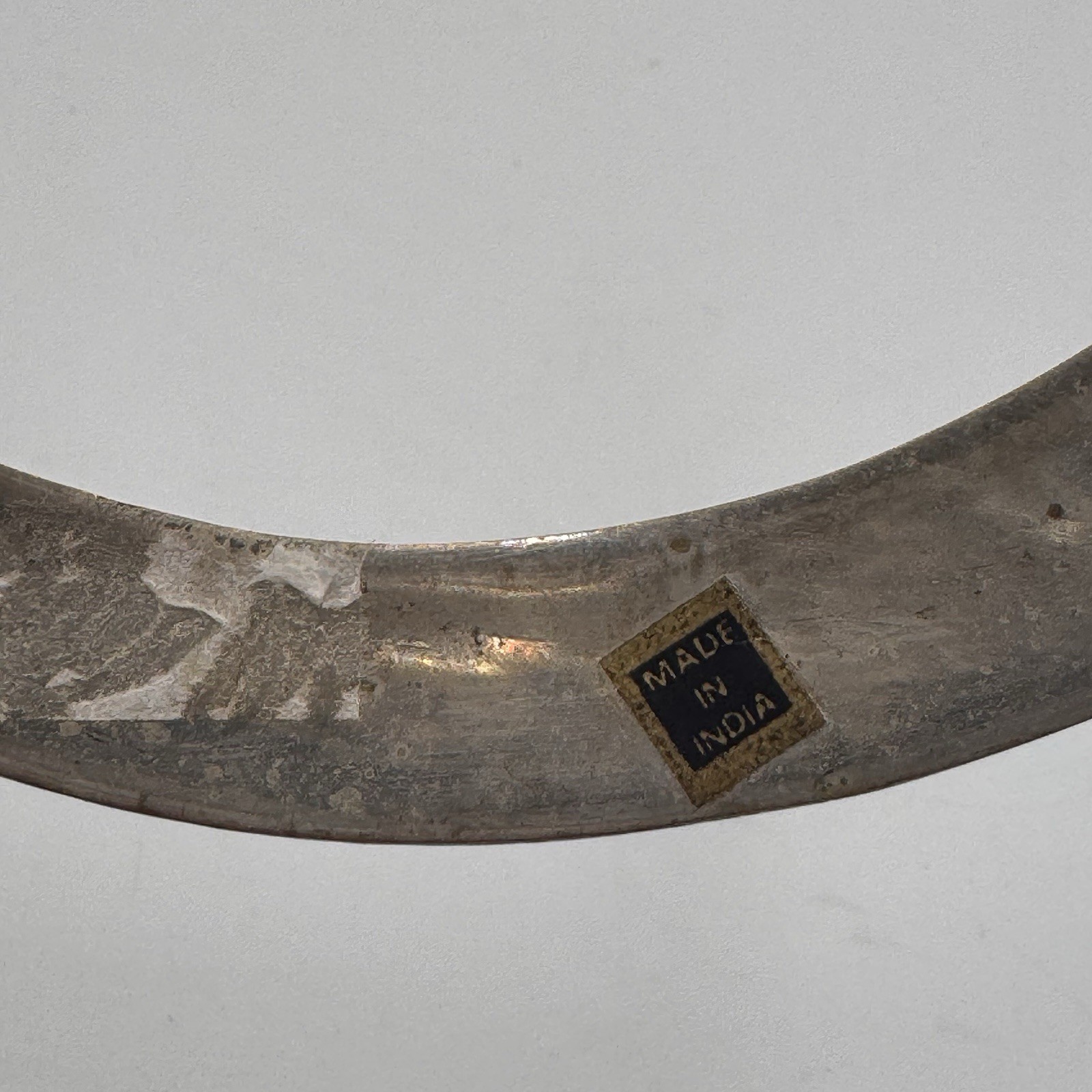 SOLID BRASS Etched Abstract Design Collar Choker … - image 8