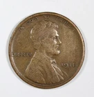 1911-S Lincoln Wheat Cent Semi-Key Date Rare Very Fine Nice Free Shipping