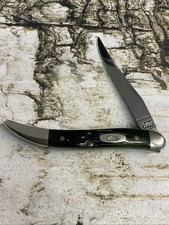 Case XX 2000 Hunter Green Jigged Bone 610096 Tiny Texas Toothpick Knife SS15