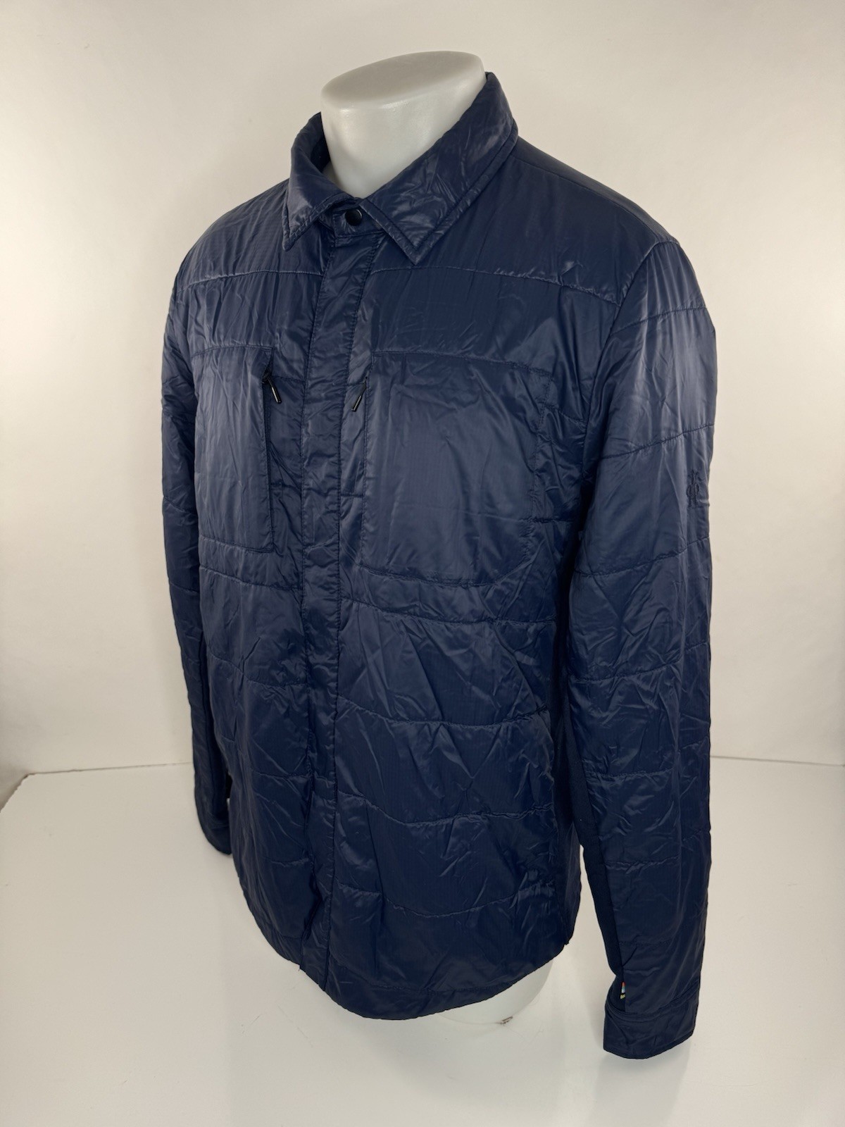 SMARTWOOL - Quilted Wool Blend Lining Mens L Packable Jacket - EXCELLENT