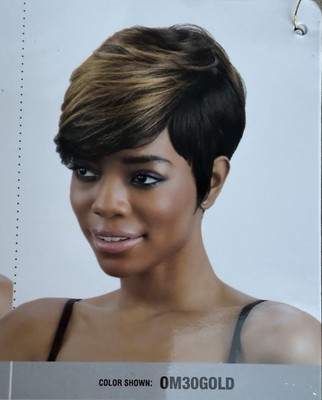 Freetress Equal Charlie Wig OM30Gold Short Pixie Cut Heat Safe Synthetic Wig New