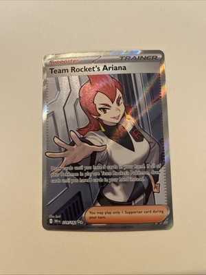 Pokémon TCG Destined Rivals Team Rockets Ariana Card 224/182 Full Art Trainer