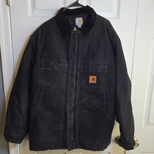 Vintage Carhartt C26 BLK Sandstone Arctic-Wear Traditional Coat - Men's Size XL