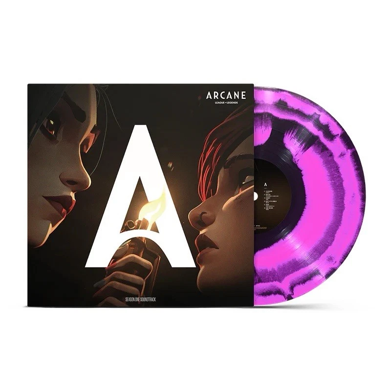 In Hand ARCANE - SEASON 1 PINK & BLACK SPLATTER VINYL LP - Bild 2 von 3