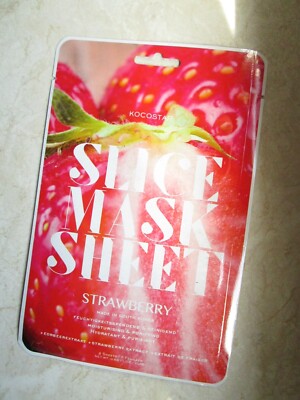   200,00 / 1000 ML KOCOSTAR SLICE MASK SHEET STRAWBERRY GESICHTSMAKE 20 ML NEU