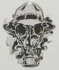 Custom Printed Psycho Realm Gas Mask With Smoke Hip Hop Vinyl Decals 3pk Custom Printed Psycho Realm Gas Mask With Smoke Hip Hop Vinyl Decals 3pk