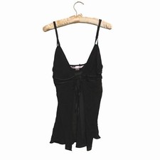 VTG Victoria's Secret Silk Camisole Babydoll Sheer M Whimsigoth Fairygrunge