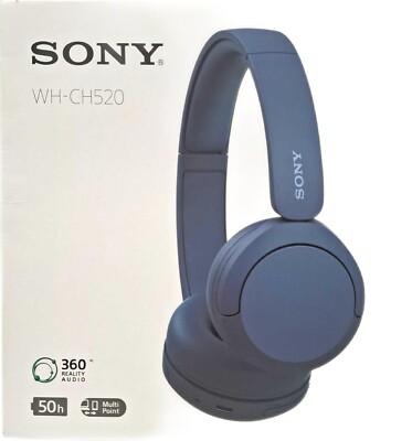 Sony Bluetooth Headset WH-CH520 kabellose Ohrhörer lange Akkulaufzeit Soundquali