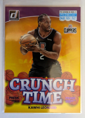 2022-23 DONRUSS BASKETBALL CRUNCH TIME PURPLE PRESS PROOF KAWHI LEONARD #7