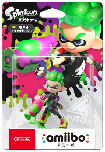 Nintendo Amiibo Inkling Boy Neon Green Splatoon 3ds Wii U From Japan New Ebay
