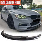 For BMW F30 F31 320i 328i M Sport 12-18 REAL CARBON Front Bumper Lip Splitter