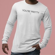 MASSIVE UnisexTshirtLongSleeve-Simple Minimal Printed One Liner