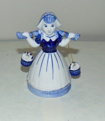 Delft Blue Dutch Girl Bell - Picture 1 of 5