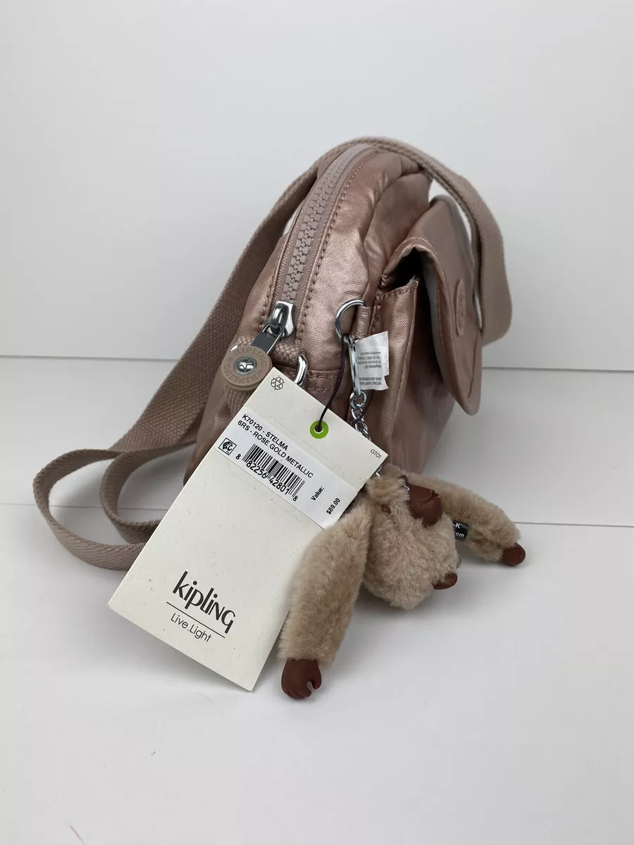 Kipling rose gold crossbody hotsell