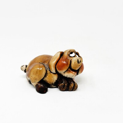 John Raya Piggy Pig Figurine Beasties Of The KIngdom Series Vintage 1992 Signed