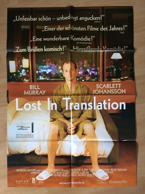 Filmposter * Kinoplakat * A1 * Lost in Translation * 2003 * Murray + Johansson