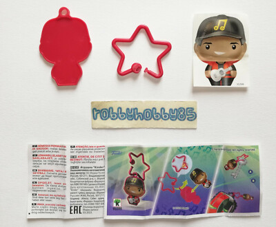 Vu399 Keychain Guitar + Paper Kinder Merendero Joy Italia 2021/2022 Funko