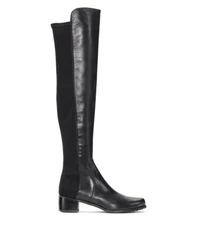 STUART WEITZMAN 5050 OVER THE KNEE LEATHER BOOT BLACK NAPPA SIZE 6.5 M $655