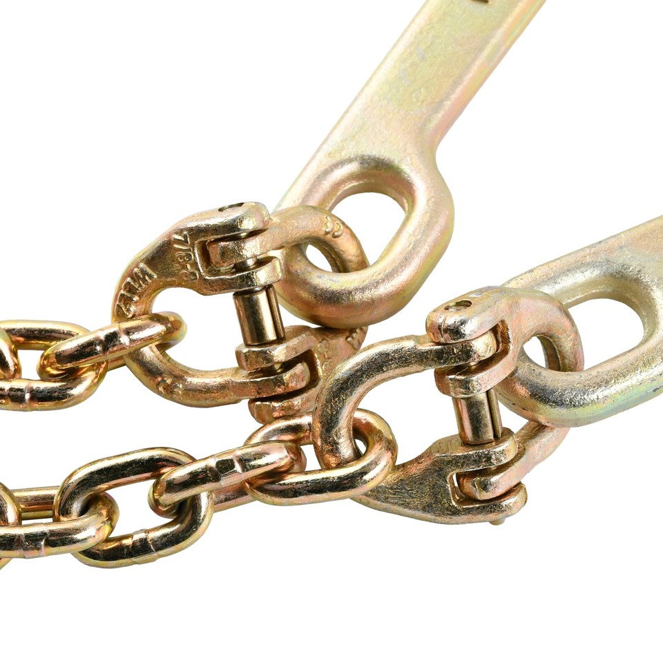 SENKEYFE G80 V Bridle Chain 5/16 In × 2 Ft Tow Chain With 8 In J Hooks And Grab - Foto 12