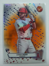2023 Topps Pristine Livan Soto Orange Refractor RC #ed 15/25 Angels 