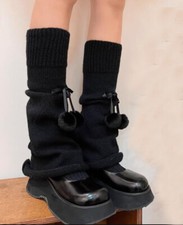 Sweet Mori Girls Knitted High Knee Leg Warmers Leggings Winter Warm Stocking