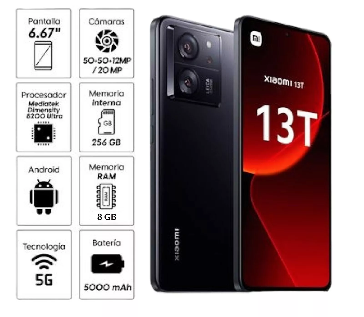 Xiaomi 13T 5G Dual SIM 256GB 5000mAh Unlocked Android