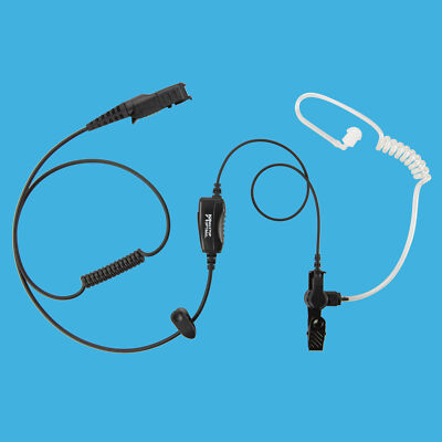 Reinforced Covert Agency 1-Wire Radio Clear Tube for Motorola DGP8050E DGP8550E