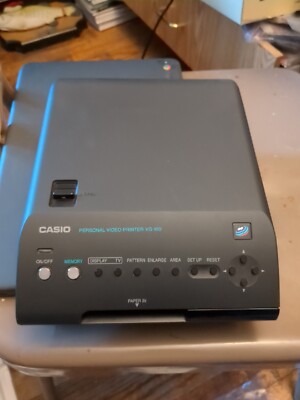Vintage Casio Personal Video Printer VG-100 w/ Remote, Paperwork