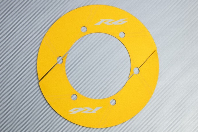 Carter de poulie alu CNC or pour Yamaha R6 2006-2007