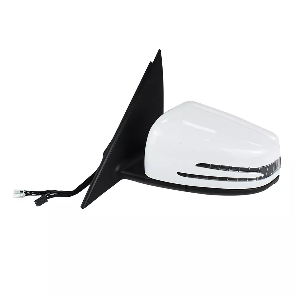 Espejo retrovisor izquierdo blanco del conductor para Mercedes C250 C300 C350 2011 2012 2013 2014 Foto 3 de 4