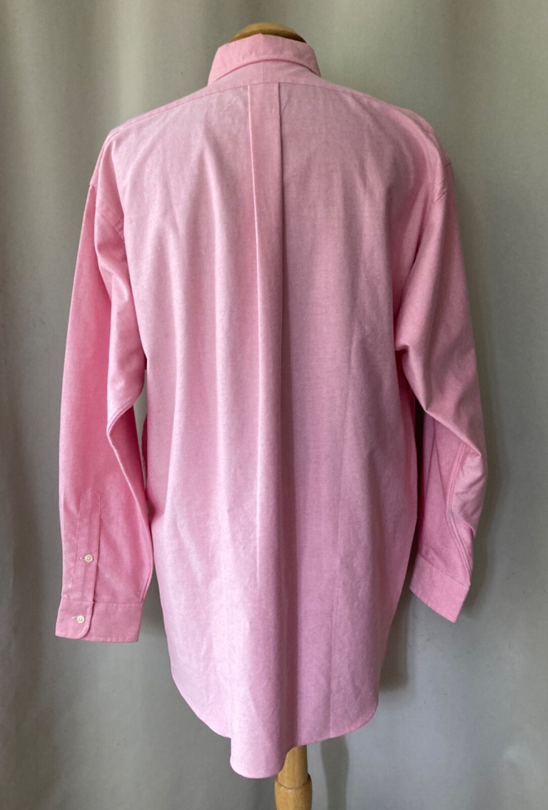 Camicia Ralph Lauren Blake rosa cancro al seno multicolore pony uomo XL funziona grande