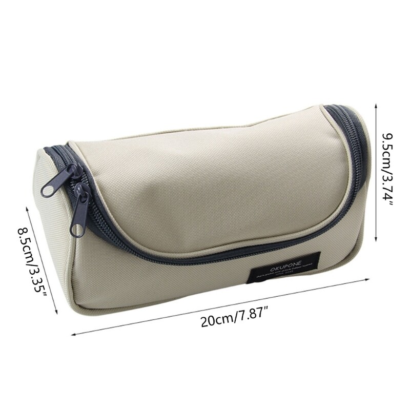 Cute Pencil Case Pencil Bag Zipper Oxford Cloth Large Capacity Pencil