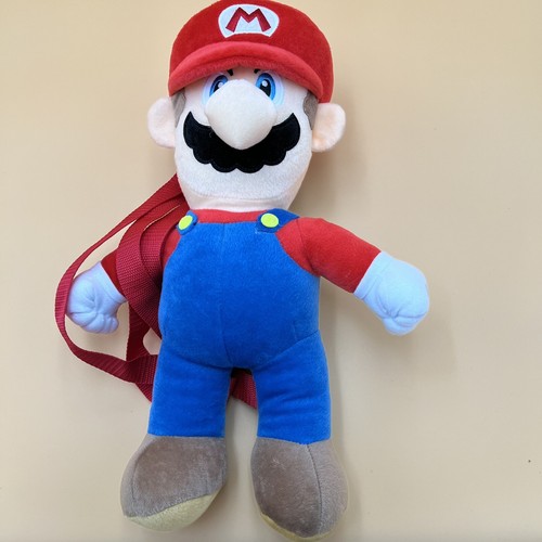 Zaino SUPER MARIO Plush 2023 Nintendo 16"" Imbottito Forma Cinghie Regolabili - Foto 3 di 10
