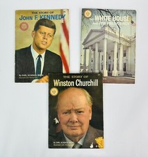 1960s Wonder Books Lot of 3 JFK John F Kennedy Winston Churchill White House