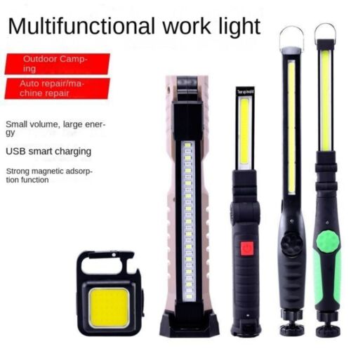 Built-in Battery LED Emergency Floodlight USB Rechargeable Work Light  Camping - Afbeelding 1 van 15